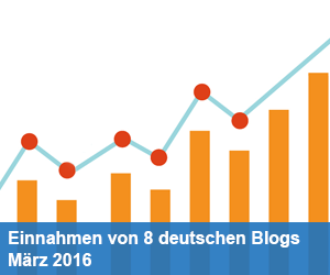 Traffic und Einnahmen von 8 deutschen Blogs im März 2016